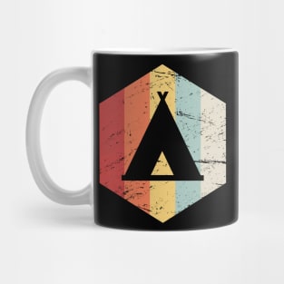 Retro Camper Tent Icon Mug